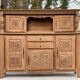 2-part Breton sideboard renovated in solid raw oak 200cm