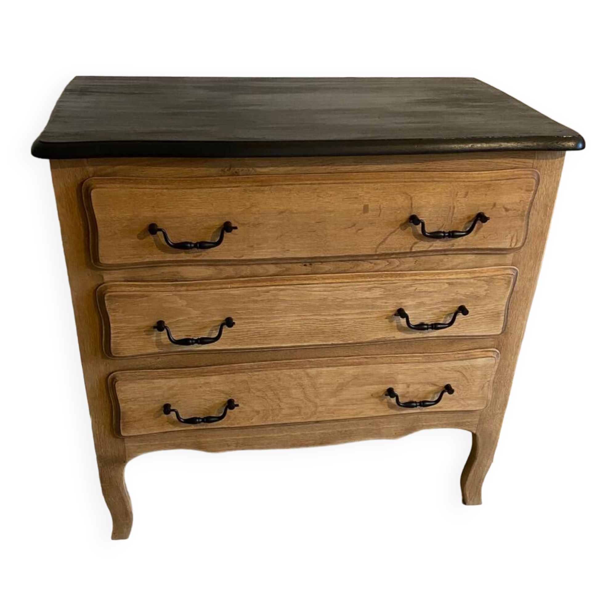 Raw oak chest of drawers