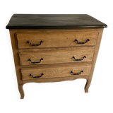 Raw oak chest of drawers