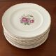 Set of 12 Moulin des Loups dessert plates - vintage
