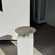 Cake stand on pedestal in glass with peacock feather effect D33 H10