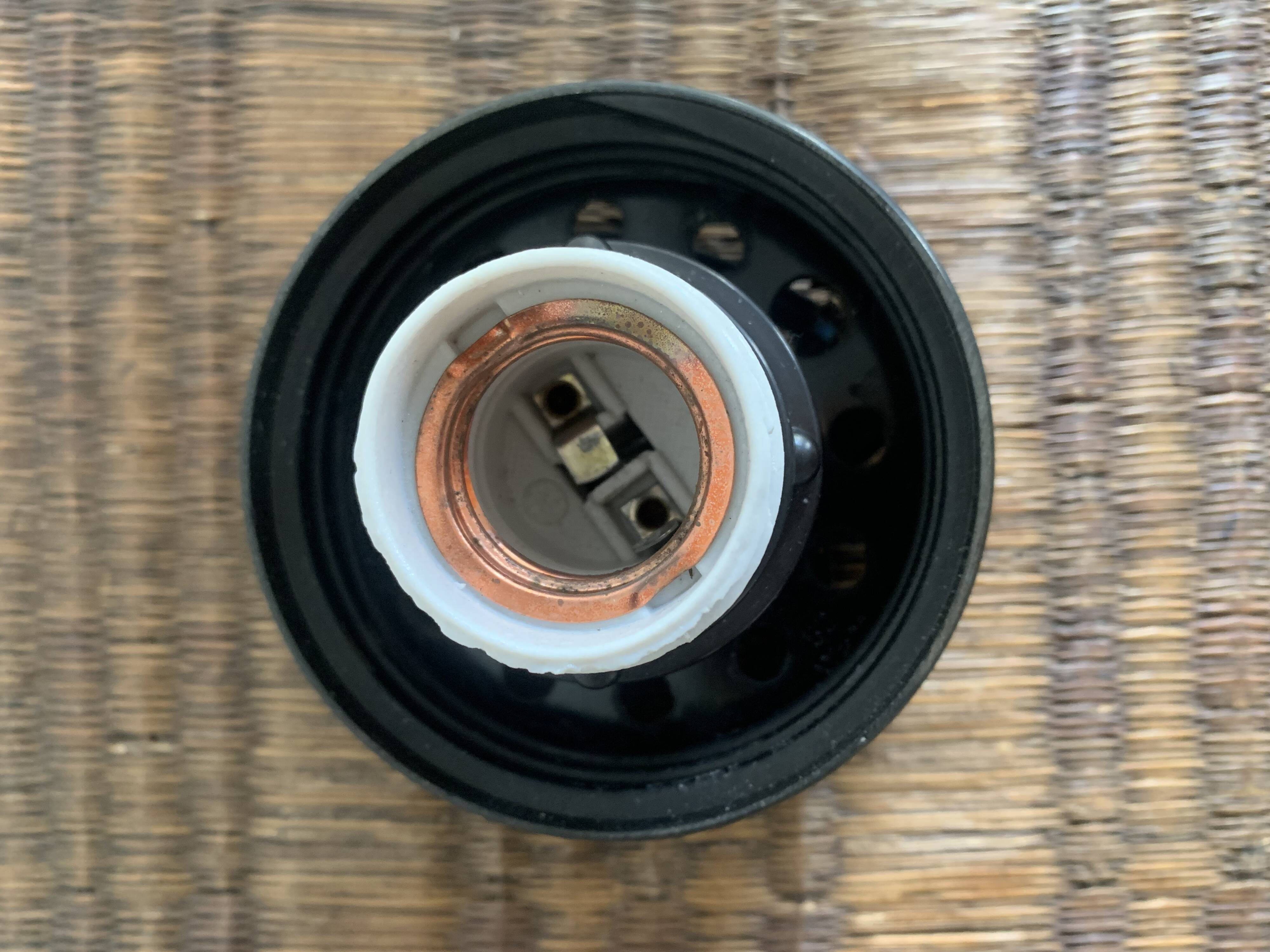 Diamond-point molded glass ceiling light, 1960