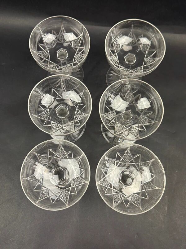 Baccarat, service Epron, suite de 6 coupes à champagne, lot n°2