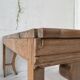 Raw oak butt console