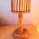 Rattan lamp by Louis Sognot 1950s