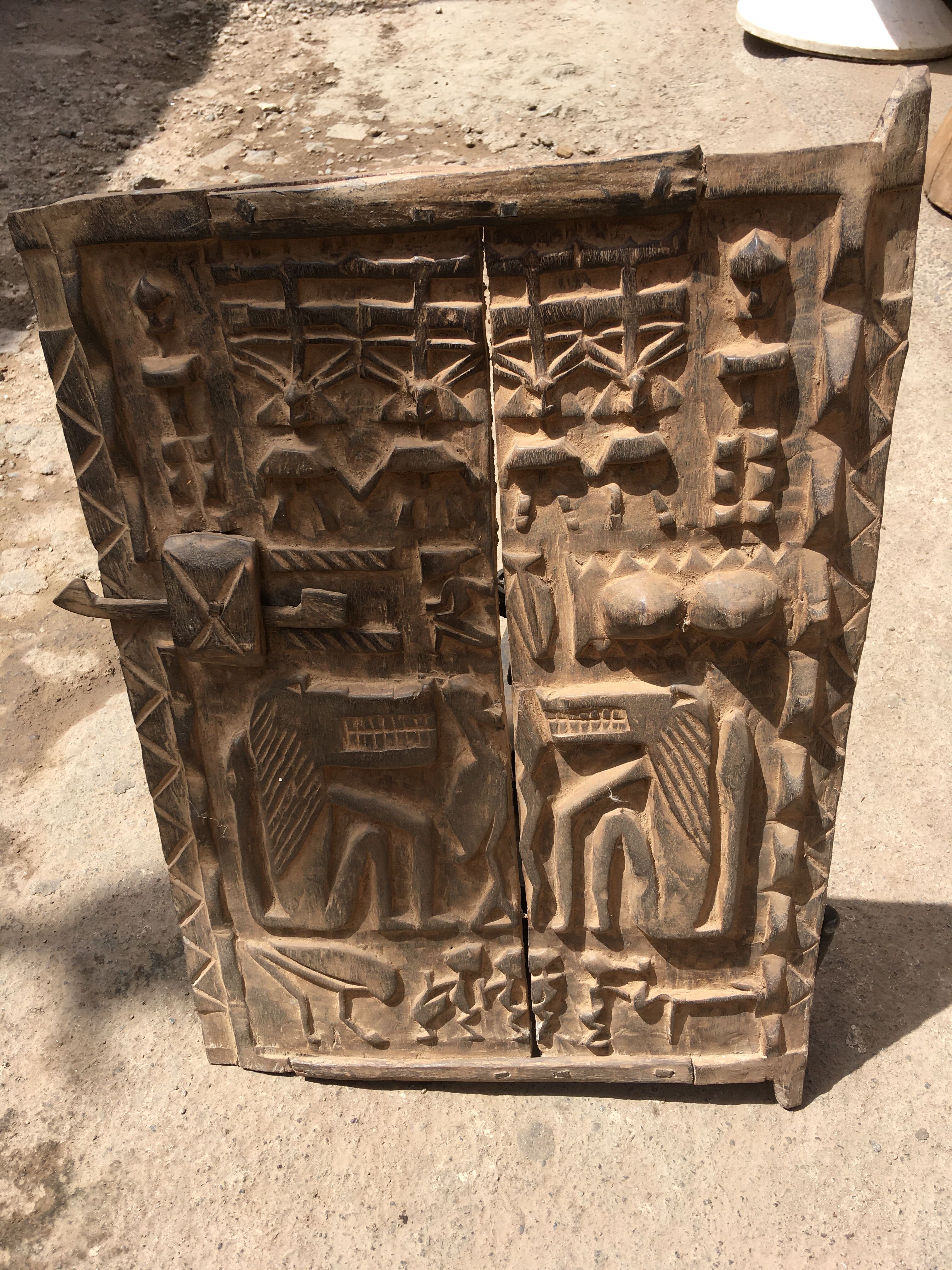 Authentic malian gate of dogon - african art - vintage