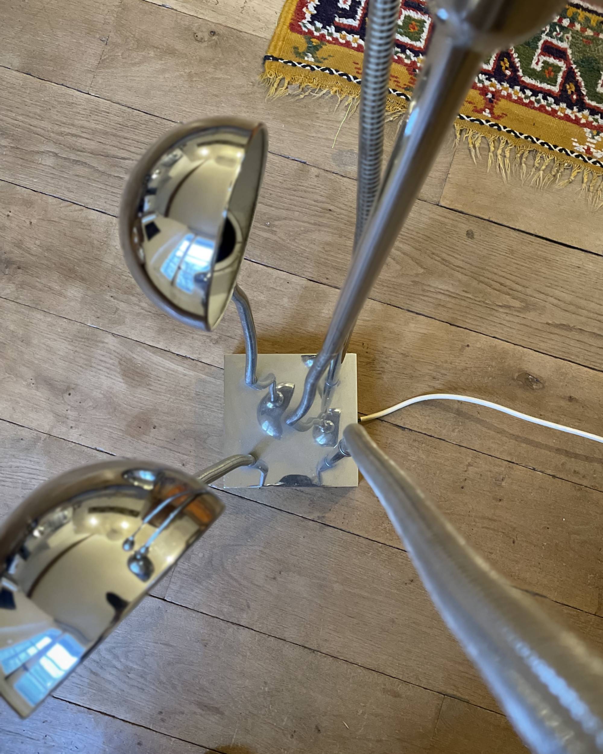 Pierre Folie floor lamp model Hydra edition Jacques Charpentier (1970)