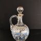 19th carafe liqueur service and 7 glasses