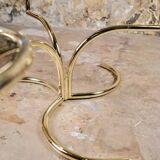Modular brass coffee table, Morex, Italy, 1970s