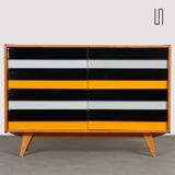 Yellow and black chest of drawers, model U-453, by Jiri Jiroutek, 1960