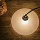 Pendant light, frosted pink glass