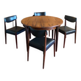 Table et 4 chaises Scandinave des années 60 / 70