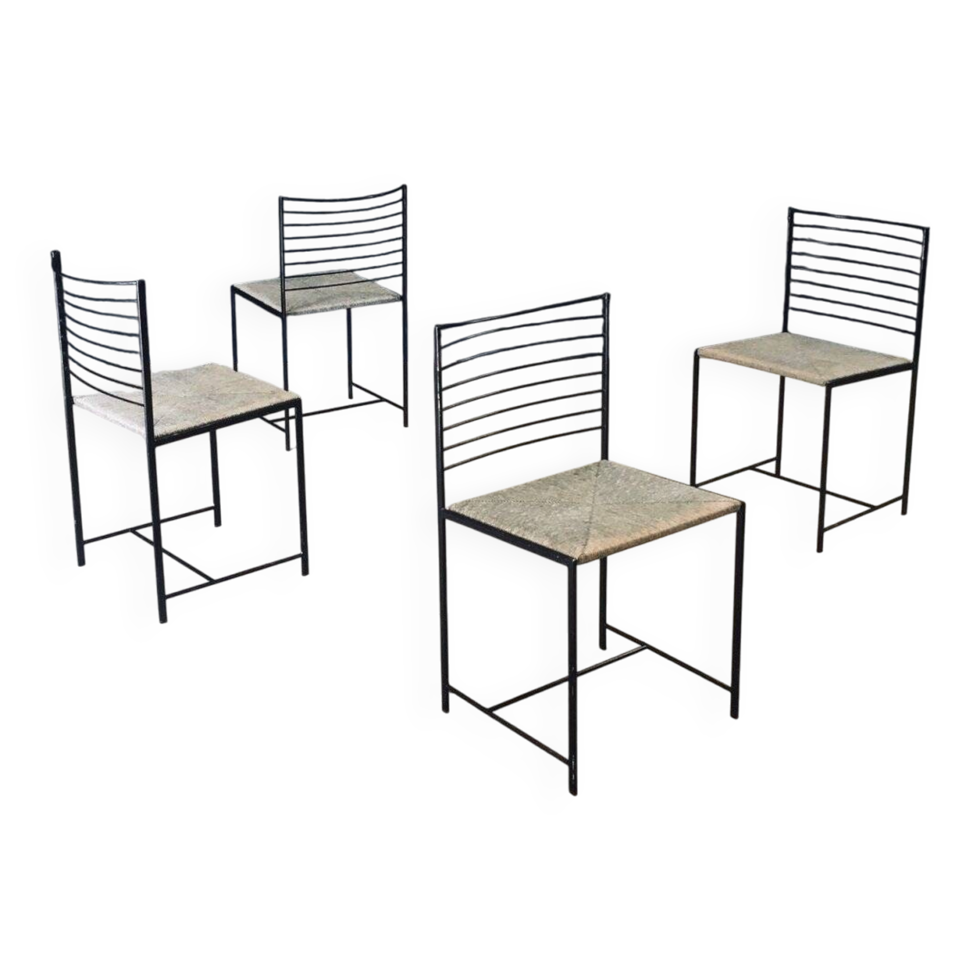 Postmodern Alice Dining Chairs from Cidue, Italy, 1980s, Set of 4