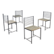 Postmodern Alice Dining Chairs from Cidue, Italy, 1980s, Set of 4