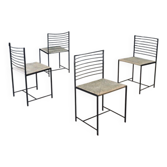 Postmodern Alice Dining Chairs from Cidue, Italy, 1980s, Set of 4