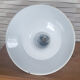 Industrial pendant lamp enamelled blue grey, vintage, 50s