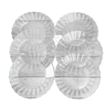 Vintage glass plates Duralex model Marguerite