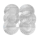 Vintage glass plates Duralex model Marguerite