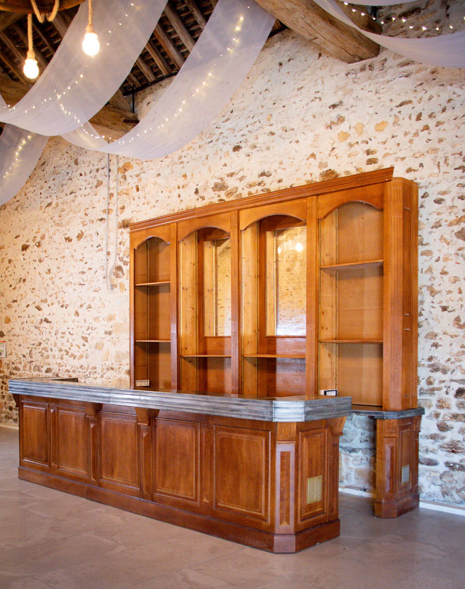 5m solid oak bar