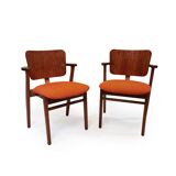 Ilmari Tapiovaara, Set of 2 vintage ‘Domus’ armchairs, 1946