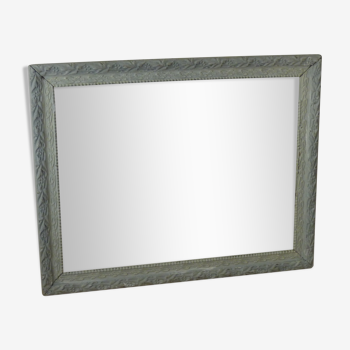 Patinated frame with glass