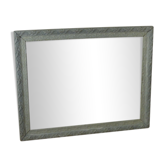 Patinated frame with glass