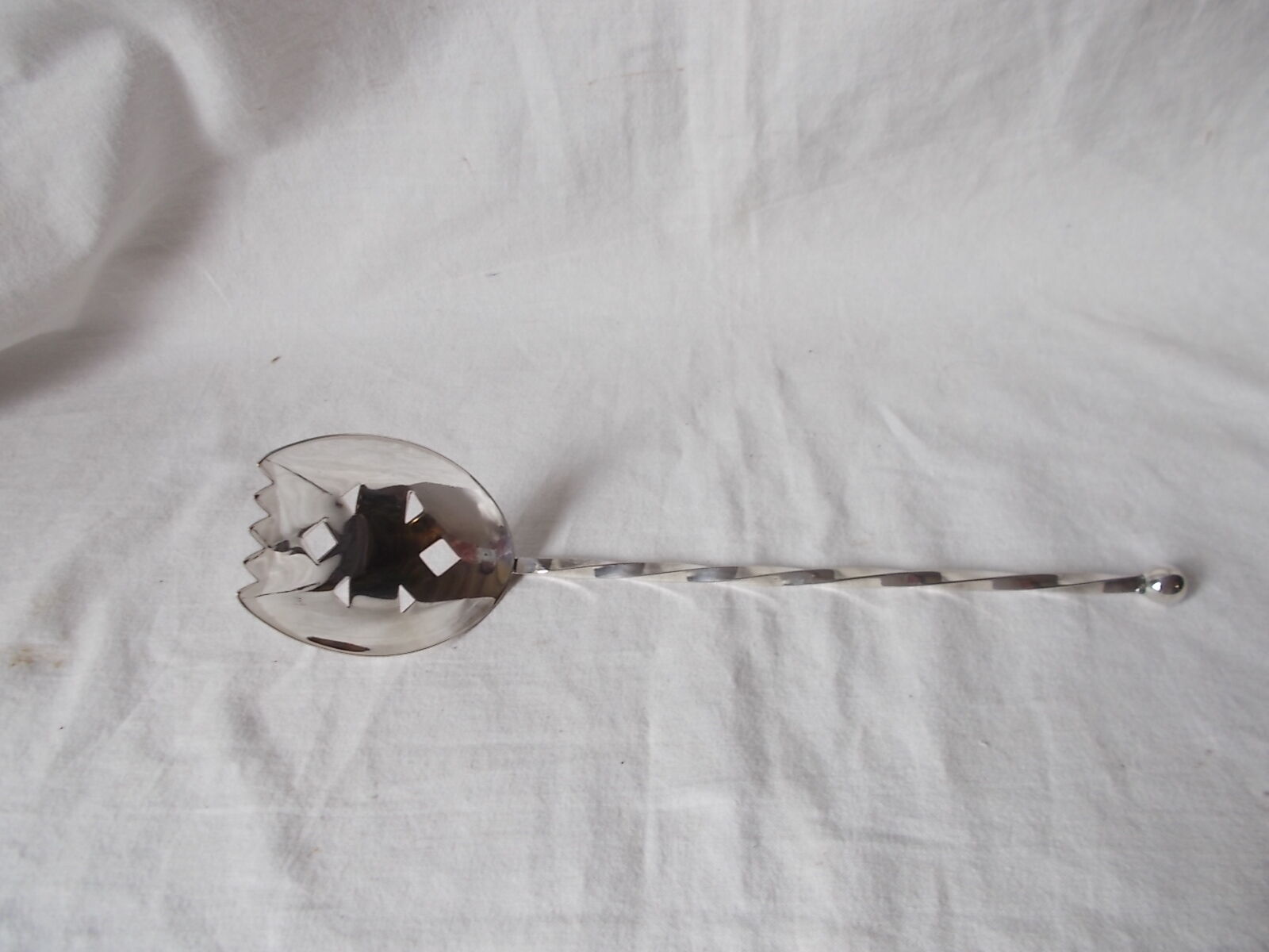 Silver-plated ice spoon