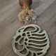Brass trivet Sleeping Swan