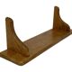 Vintage oak wall rack book shelf 1970s wood minimalist design