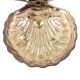Vintage Scallop Shell Butter Dish Knife Silver Plated Metal Queen Anne