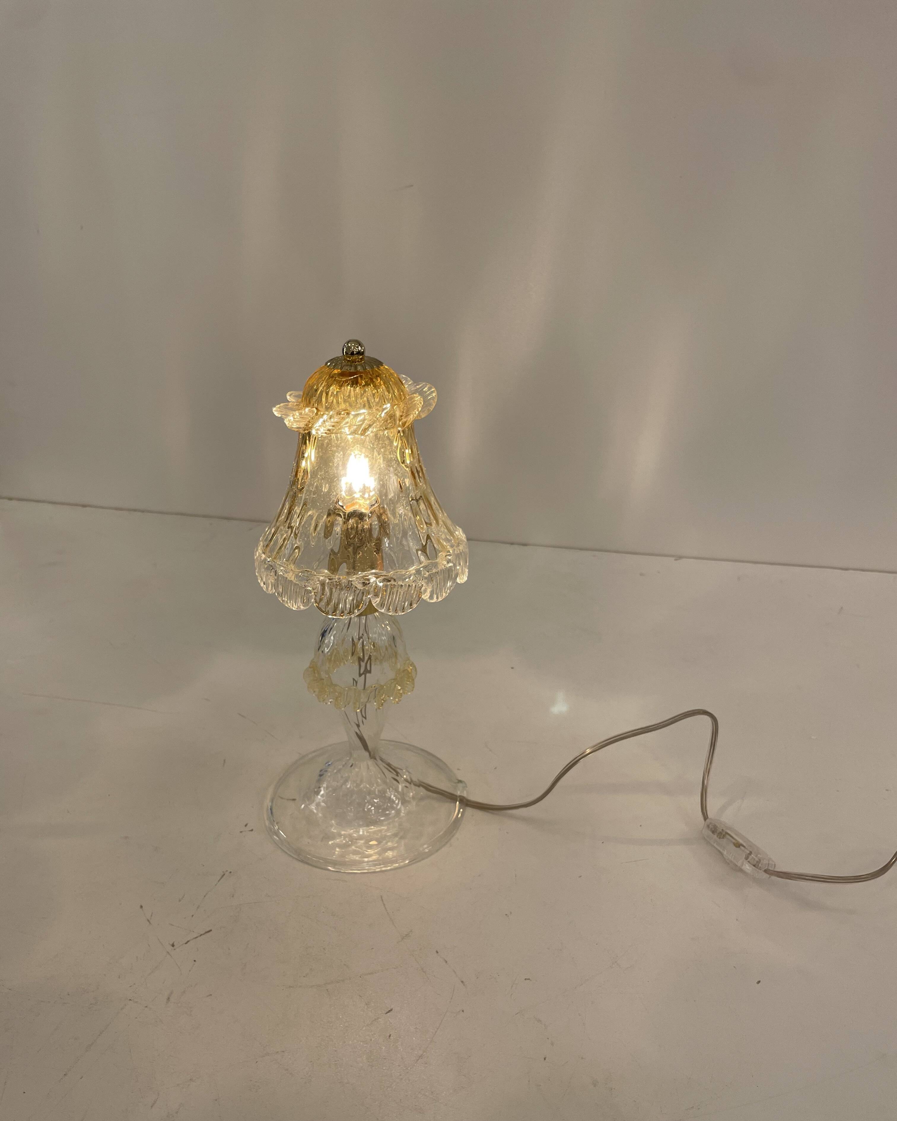 Murano Table Lamp in the style of Barovier & Toso, 1980s