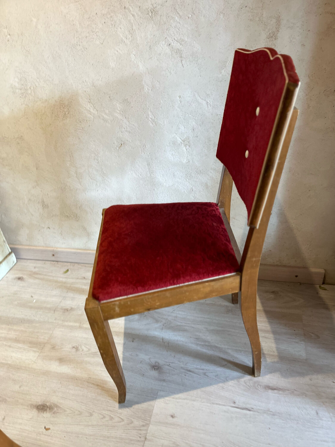 Set of 2 upholstered chairs 1950/60