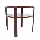 Round art deco coffee table, Czechoslovakia, 1950s