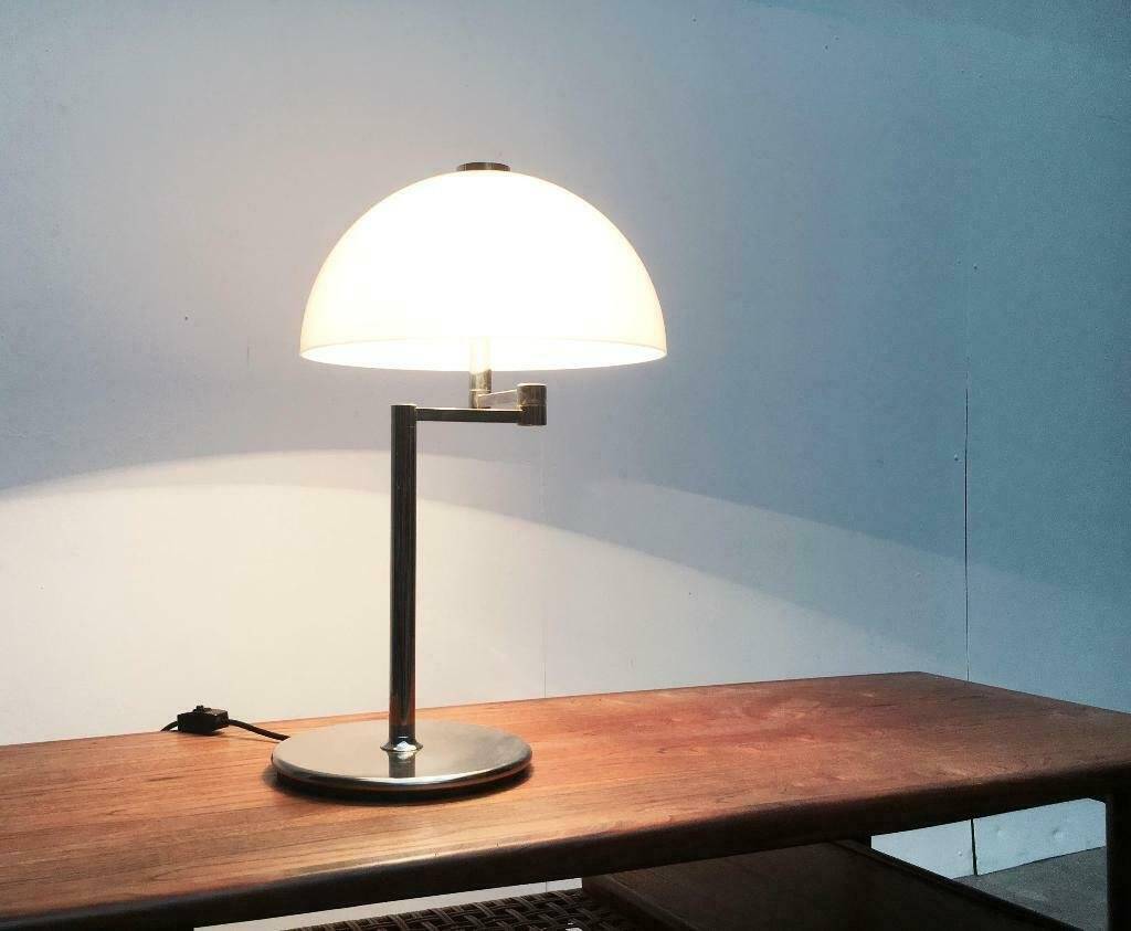 Table lamp model Schwenkomat from the mid-century space age by the SLZ team for Swisslamps International, 1960s.