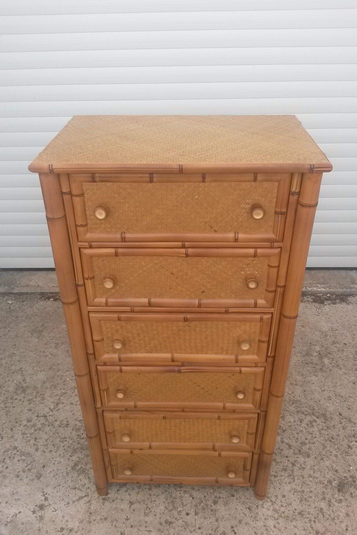 Chiffonnier en bambou 1970