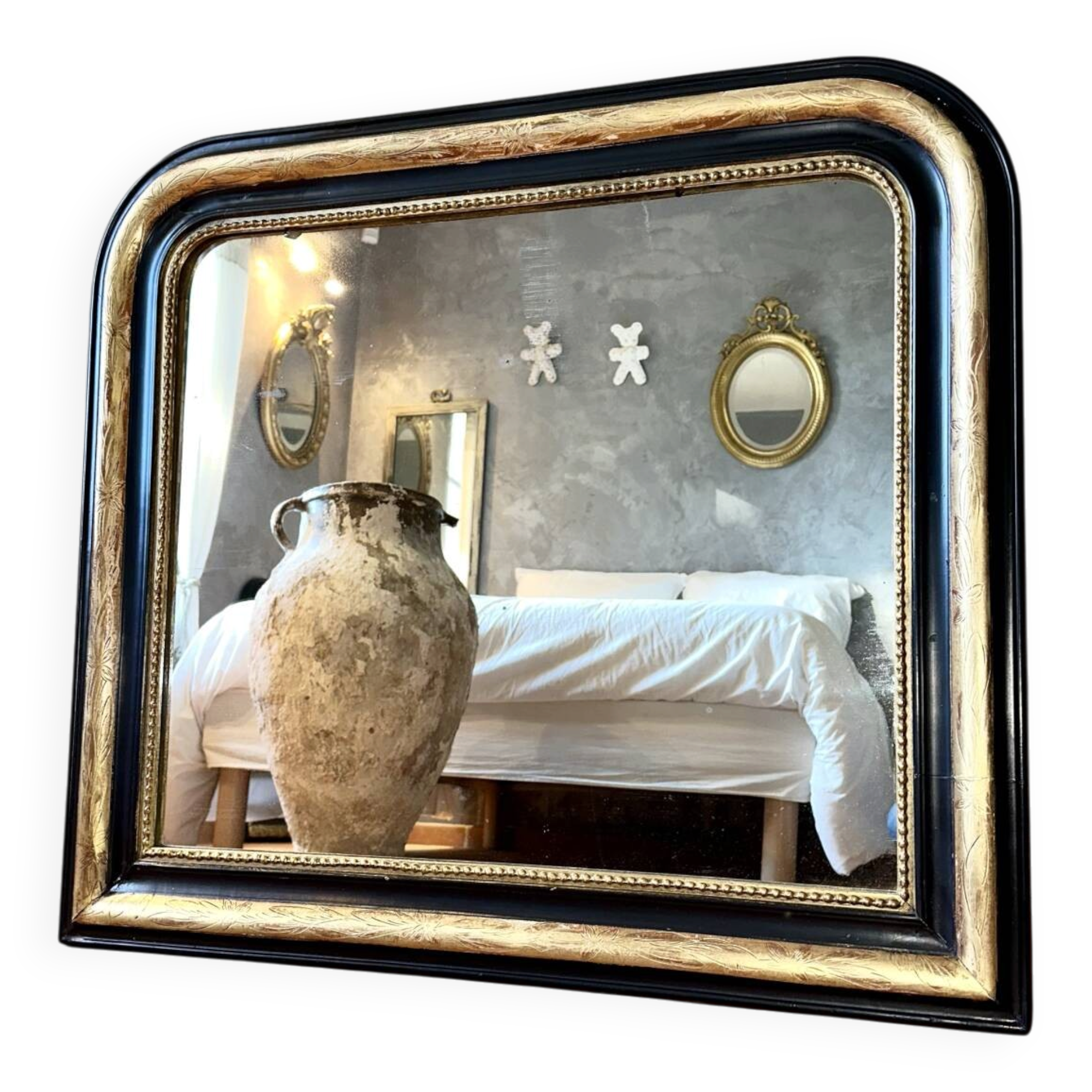 Miroir Louis-Philippe ancien doré XIXème