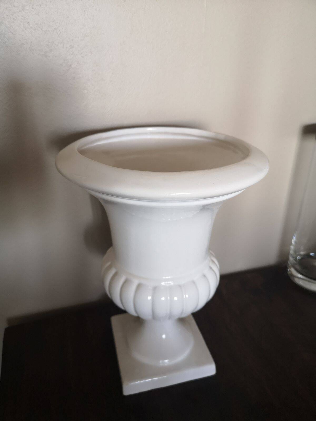 Large cup / Medici vase in enameled ceramic