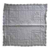 Antique embroidered table centerpiece/placemat 45 cm x 45 cm