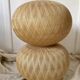 Pair of Scandinavian ball pendant lights