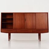 Teak highboard, Danish design, 1970s, production: Denmark