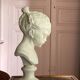 Sculpture en plâtre, buste d’enfant la boudeuse