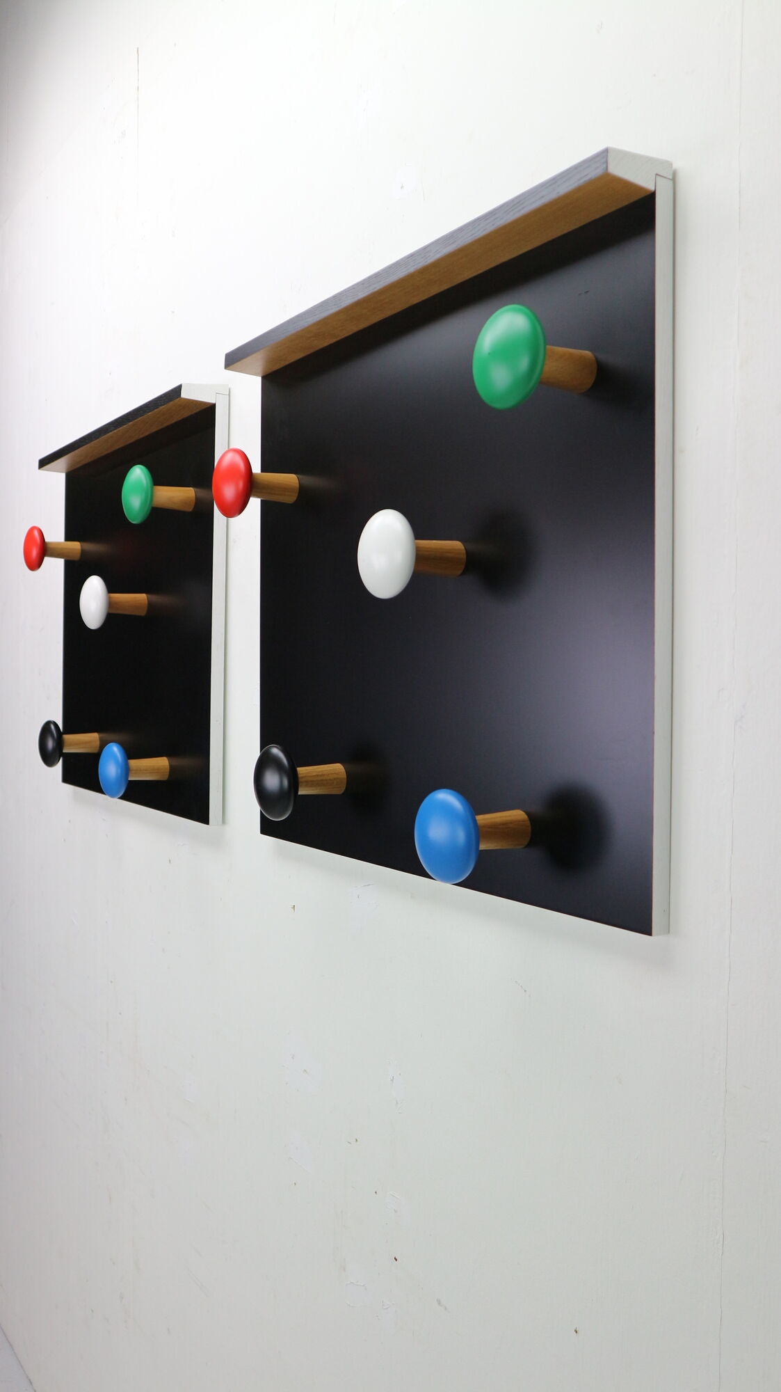 Set of 2 coat racks LC17 by Le Corbusier for Cassina, 2010, Italy