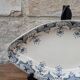 Ceramic dish with arabesque and flower decorations E. Bourgeois Terre de Fer