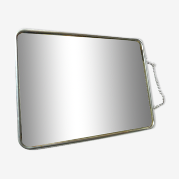 Barber mirror with chain 24x18cm