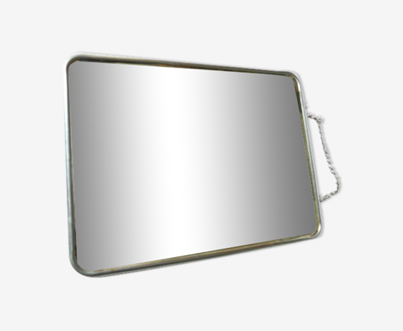Miroir de barbier avec chaînette 24x18cm