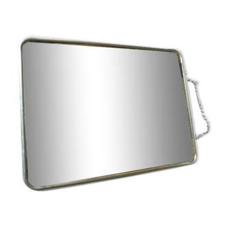 Barber mirror with chain 24x18cm