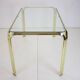 Table à manger en laiton et verre du milieu du siècle, Allemagne Années 1970