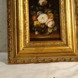 Tableau ht sur panneau roses