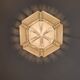 Art Deco pendant lamp in satin glass and bronze frame