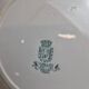 Set of 6 flat plates, Gien Montigny ironstone – old green decoration.